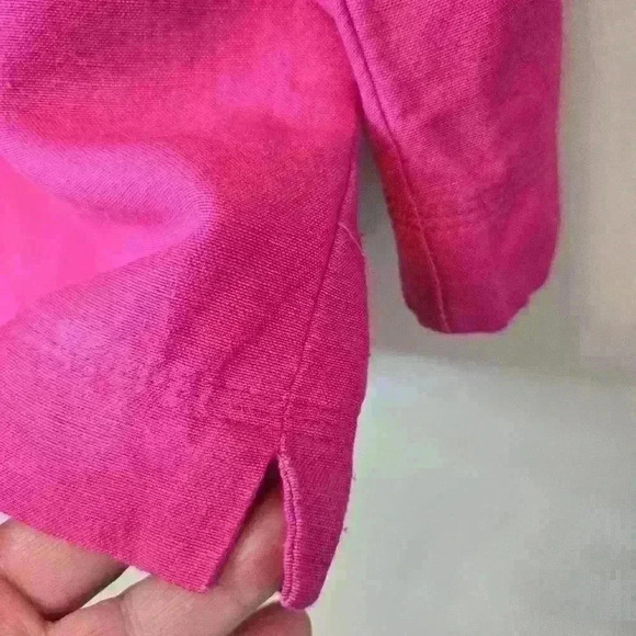 Vintage Mark, Fore & Strike Linen blend Pink Top Size M Lagenlook - Picture 5 of 7